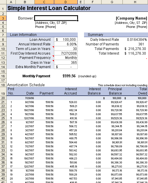 simple interest. Simple Interest Amortization