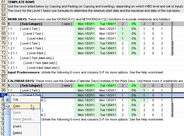 Gantt Chart Template