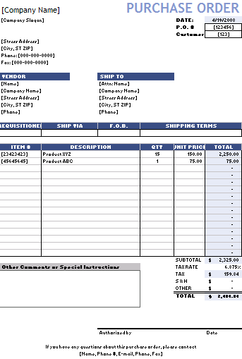 difference between a purchase order and an invoice